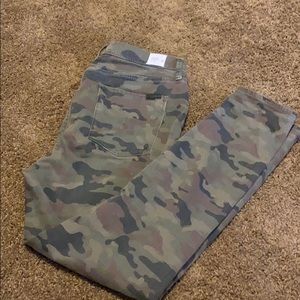 Hudson camo skinny jeans
